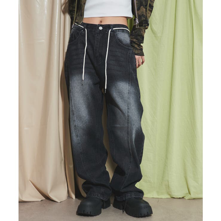 ウォッシュストリングデニム[品番：WG010094122]｜WEGO【WOMEN