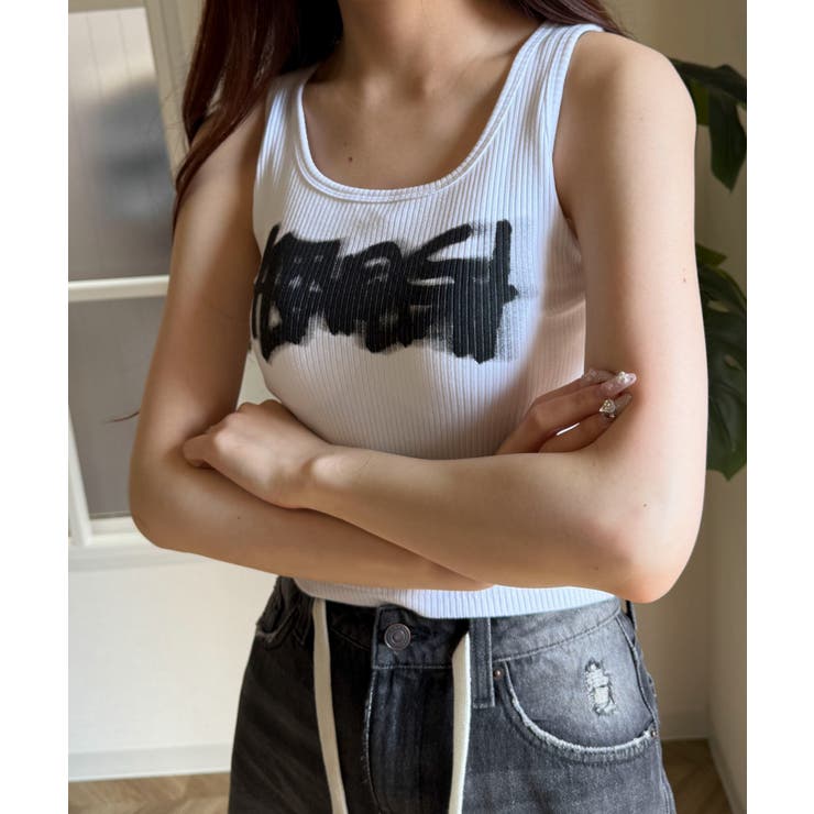 グラフィックカップ付きリブタンク | WEGO【WOMEN】 | 詳細画像18 