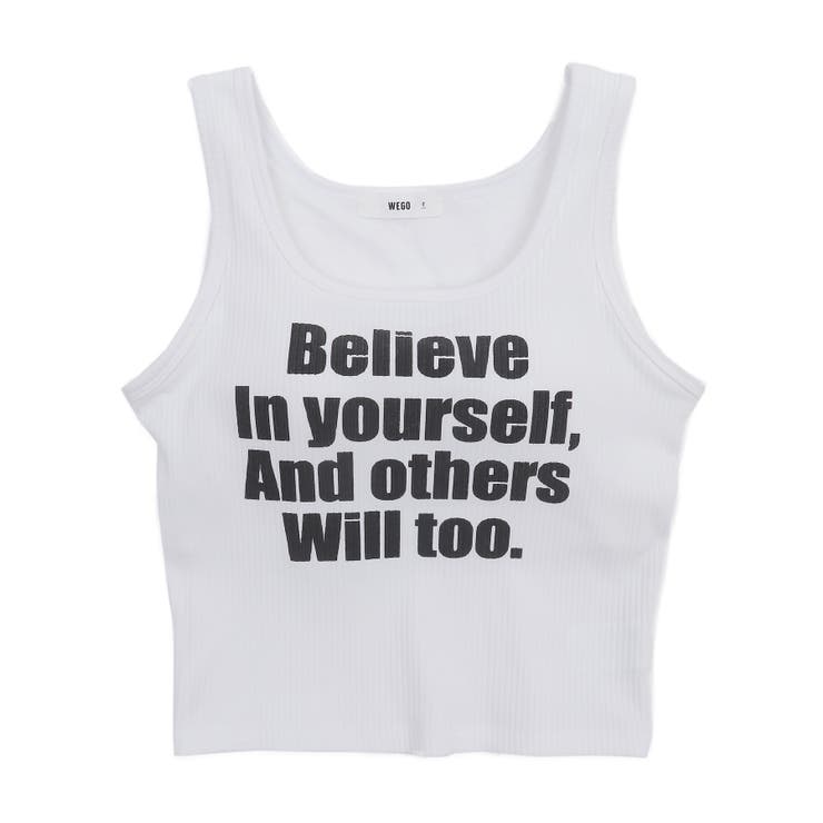 グラフィックカップ付きリブタンク | WEGO【WOMEN】 | 詳細画像30 