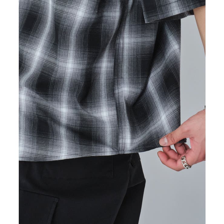 グラフィックオンブレチェックシャツ(SS) | WEGO【MEN】 | 詳細画像10 