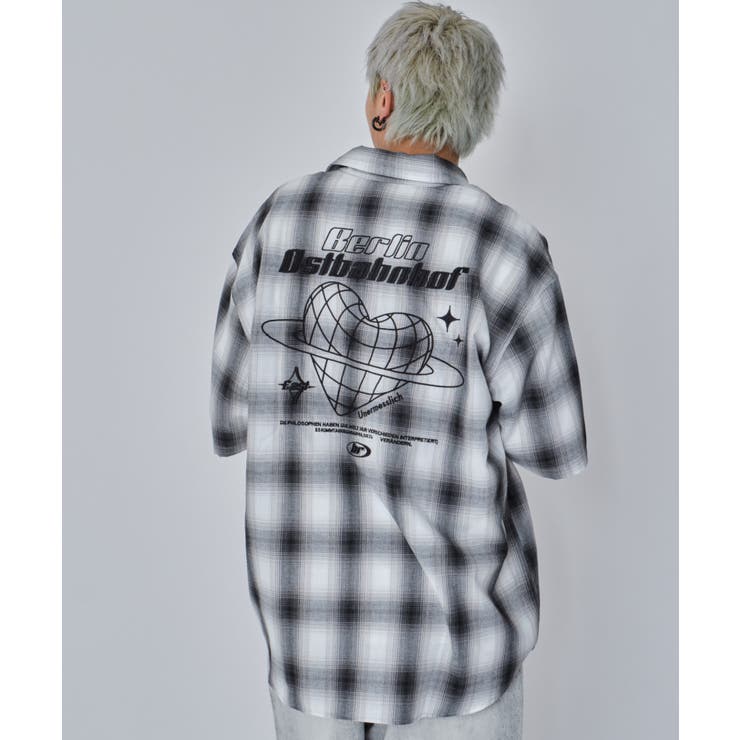 グラフィックオンブレチェックシャツ(SS) | WEGO【MEN】 | 詳細画像12 