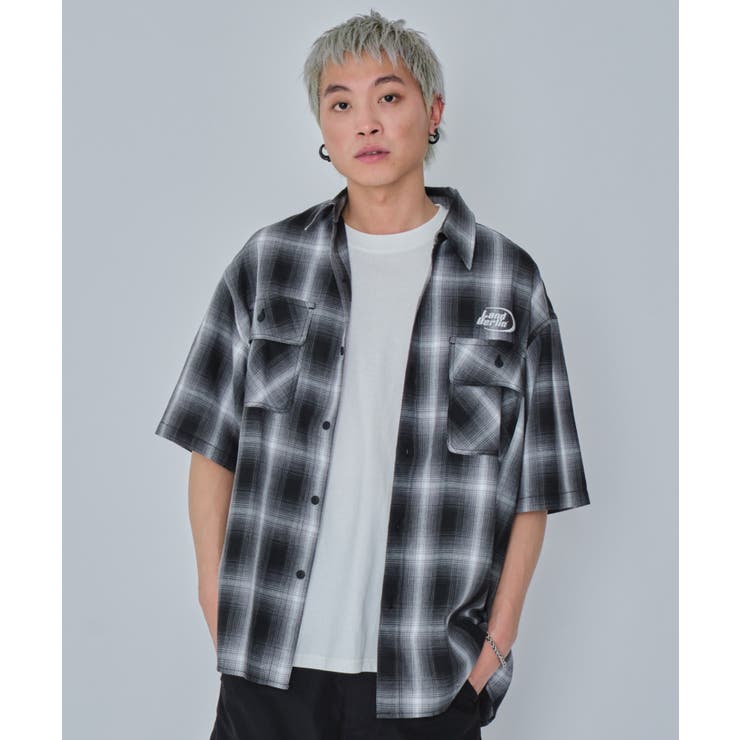 グラフィックオンブレチェックシャツ(SS) | WEGO【MEN】 | 詳細画像19 