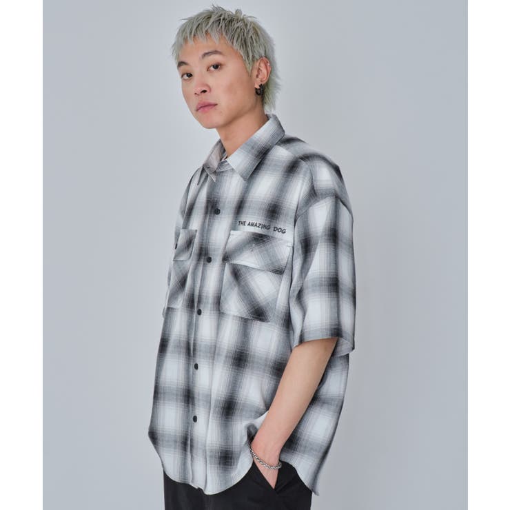 セール(SALE)開催中！ファッション通販 イラストオンブレチェックシャツ(SS)[品番：WG010094136]｜WEGO トップス