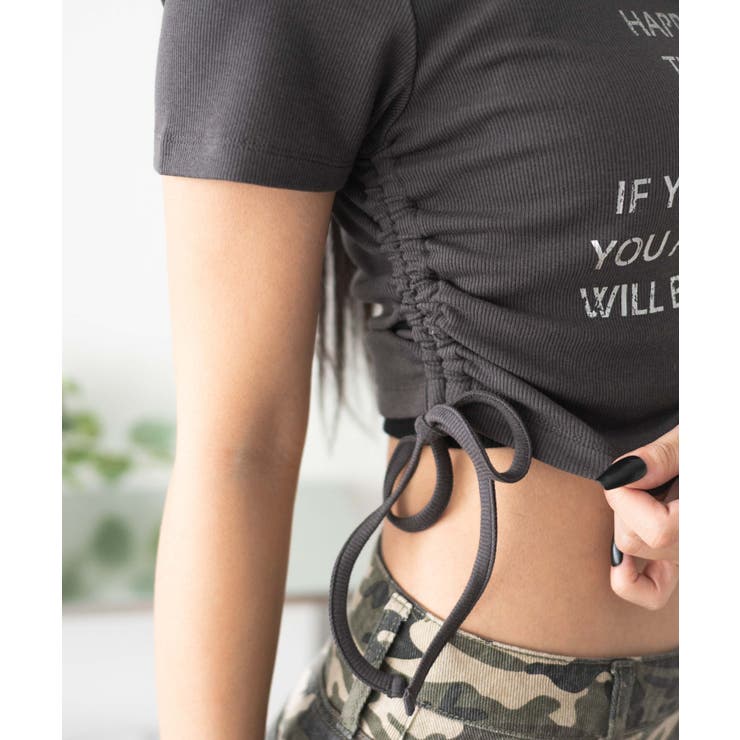 グラフィックサイドドロストリブちびT | WEGO【WOMEN】 | 詳細画像6 