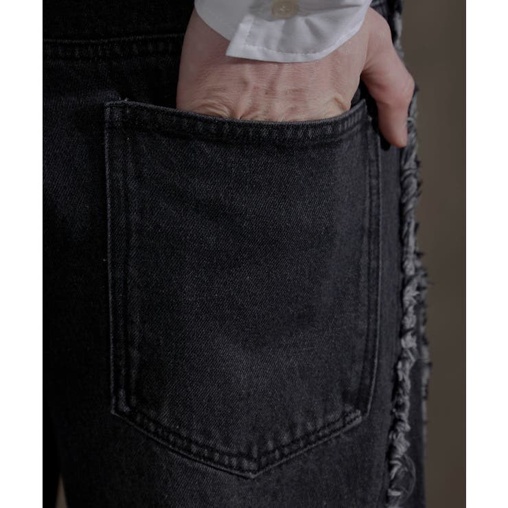 フリンジラインストレートデニム | WEGO【MEN】 | 詳細画像7 