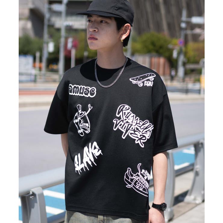 アクセ付きラフガキグラフィックT(SS) | WEGO【MEN】 | 詳細画像9 