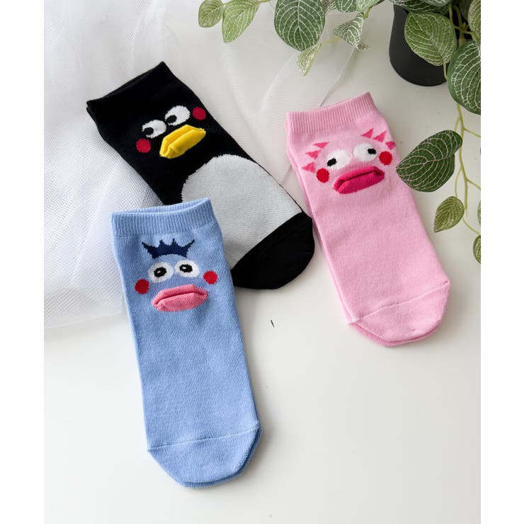 飛び出しくちびるショートソックス[品番：WG010094202]｜WEGO