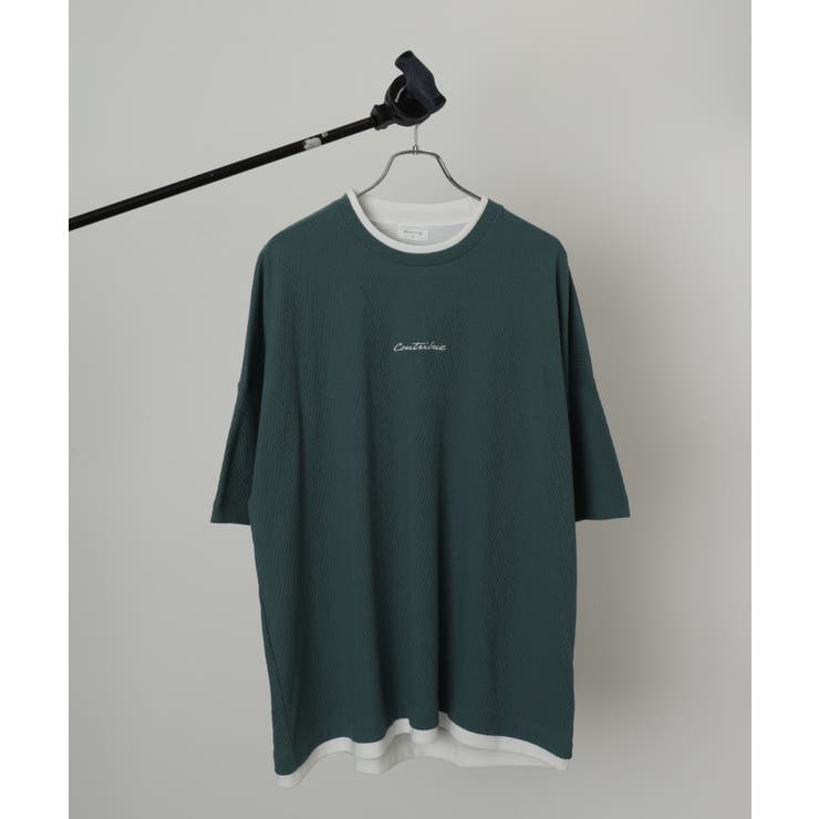 グリーンその他 | フクレジャガードフェイクレイヤードT(SS) | WEGO【MEN】