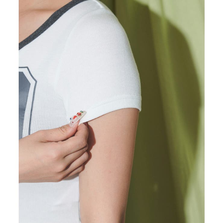 ナンバリングガーターピチT | WEGO【WOMEN】 | 詳細画像5 