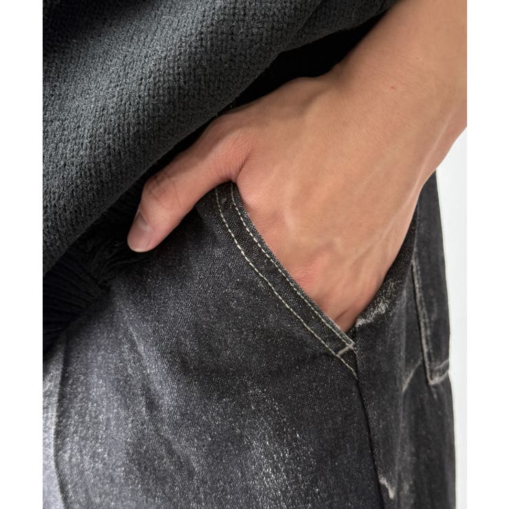 メタリックプリントデニムパンツ | WEGO【MEN】 | 詳細画像4 