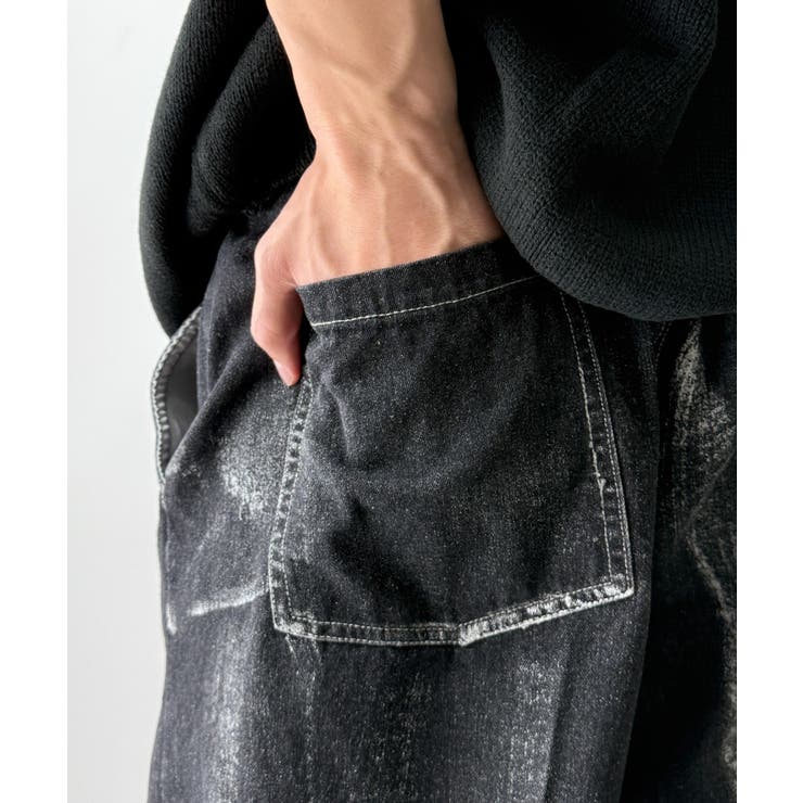 メタリックプリントデニムパンツ | WEGO【MEN】 | 詳細画像5 