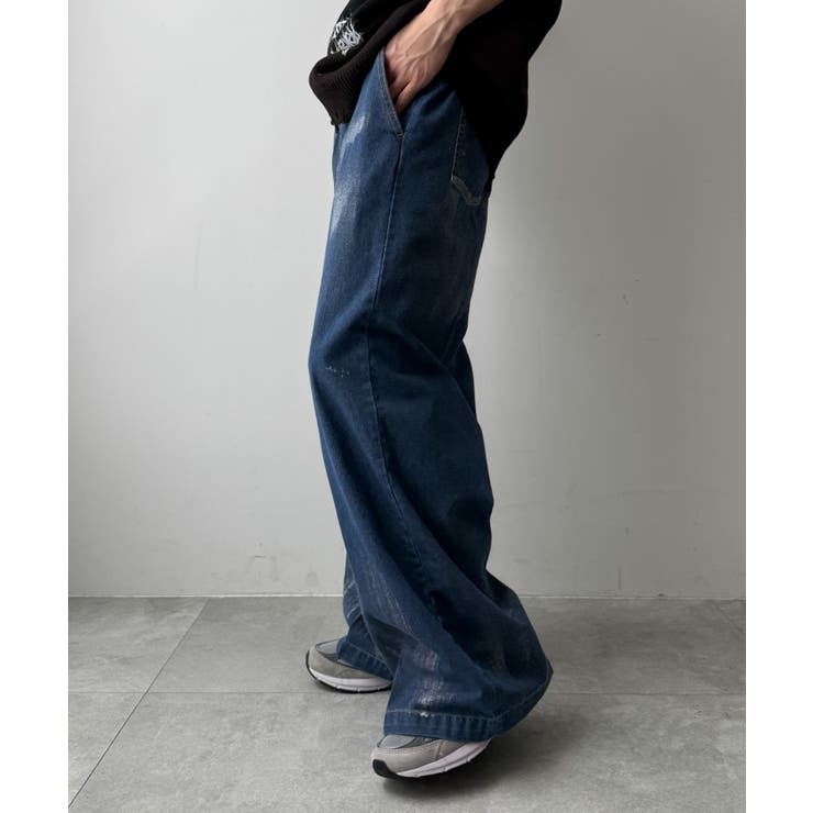 メタリックプリントデニムパンツ | WEGO【MEN】 | 詳細画像7 