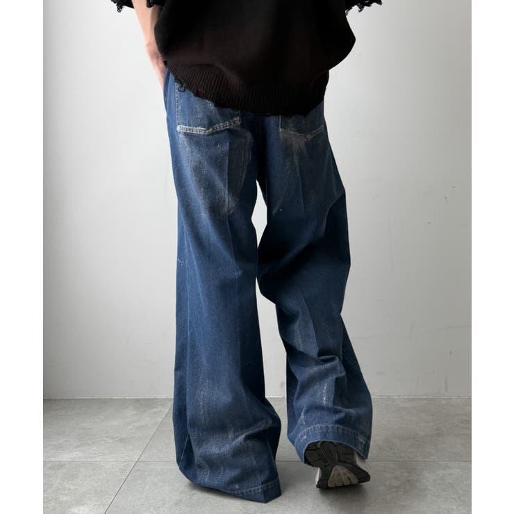 メタリックプリントデニムパンツ | WEGO【MEN】 | 詳細画像8 