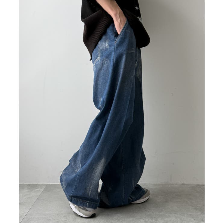 メタリックプリントデニムパンツ | WEGO【MEN】 | 詳細画像9 