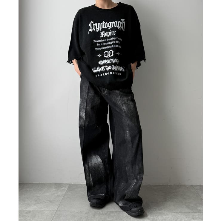 メタリックプリントデニムパンツ | WEGO【MEN】 | 詳細画像15 