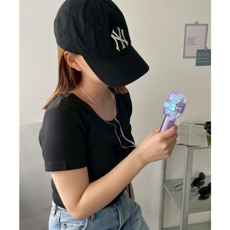 【国内在庫】 ミニクリアハンディファン[品番：WG010094306]｜WEGO【WOMEN ミュージシャン