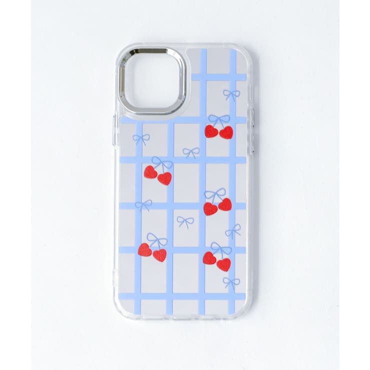 ミラーチェリーチェックiphoneケース | WEGO【WOMEN】 | 詳細画像1 