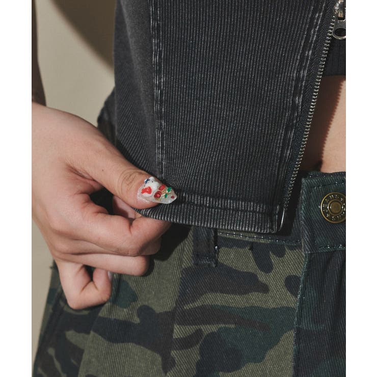 ピグメントダブルZIPトップ | WEGO【WOMEN】 | 詳細画像6 