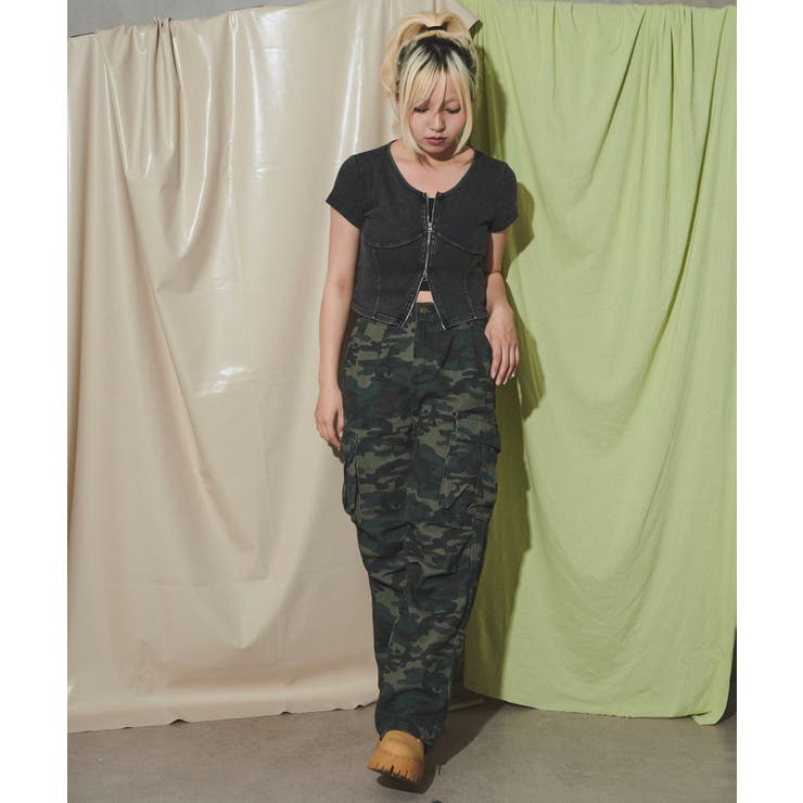 ピグメントダブルZIPトップ | WEGO【WOMEN】 | 詳細画像10 