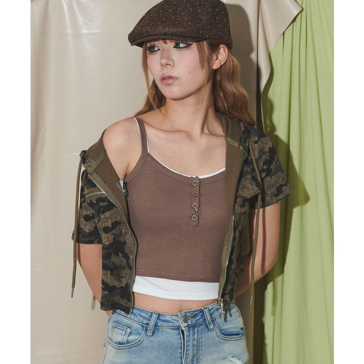 リブボタンキャミソール[品番：WG010094402]｜WEGO【WOMEN