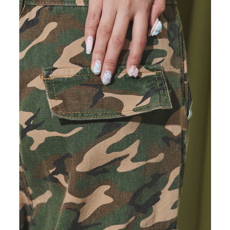 ダメージカモフラカーゴパンツ[品番：WG010094408]｜WEGO【WOMEN