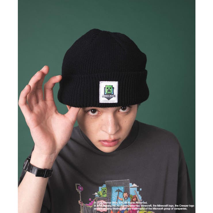 ブラック | マインクラフト/ザ・ムービー ビーニー | WEGO【MEN】