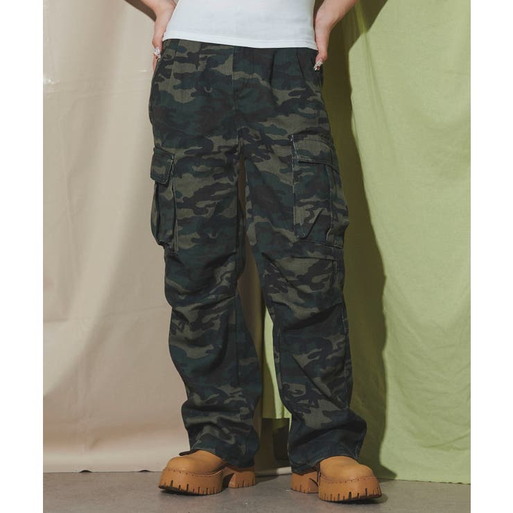 柄1 | ニータックカモフラカーゴパンツ | WEGO【WOMEN】
