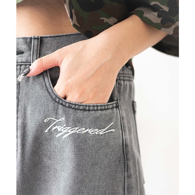 刺繍ロゴバレルレッグパンツ[品番：WG010094444]｜WEGO【WOMEN
