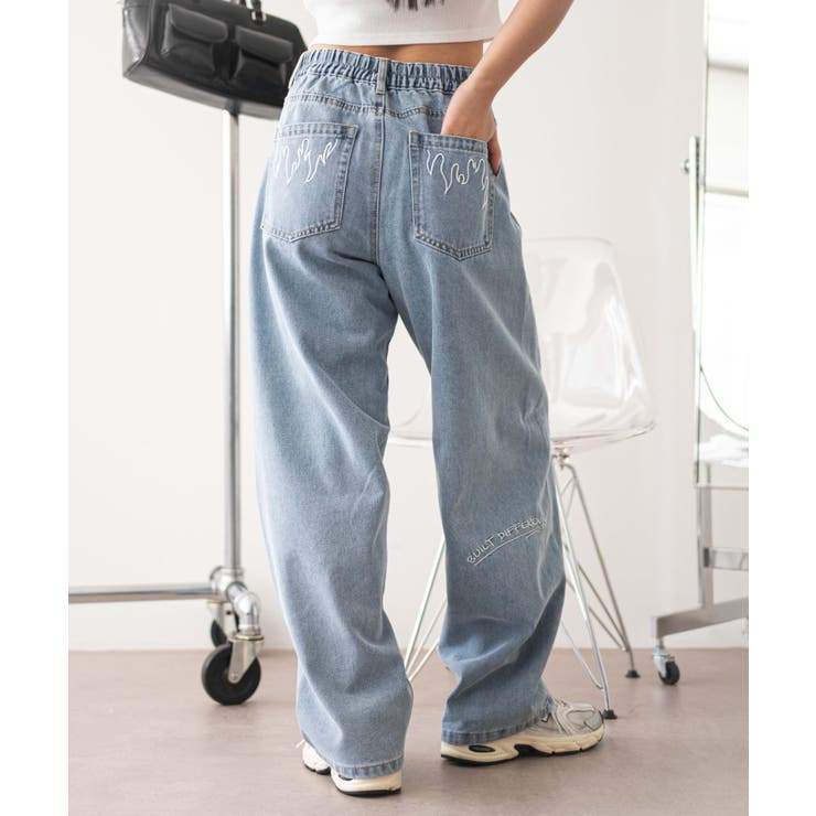 美品✨45R ナイロンベスト 中綿 デニム柄 軽量 洗濯可能 ロゴ刺繍 2 ENGINEERED GARMENTS｜フライトサテンナイロン ベスト “LL Vest