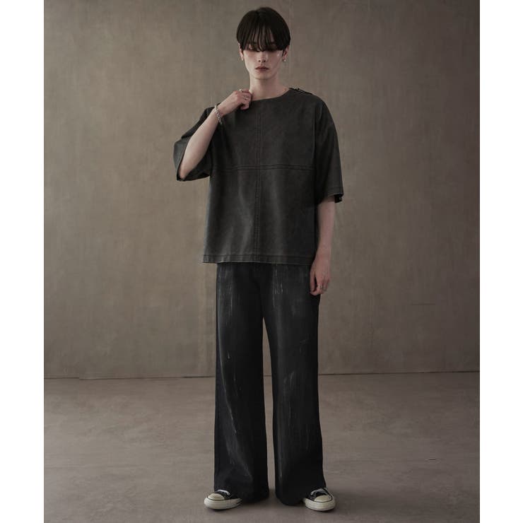 シルバープリントバギーフレアデニム | WEGO【MEN】 | 詳細画像3 