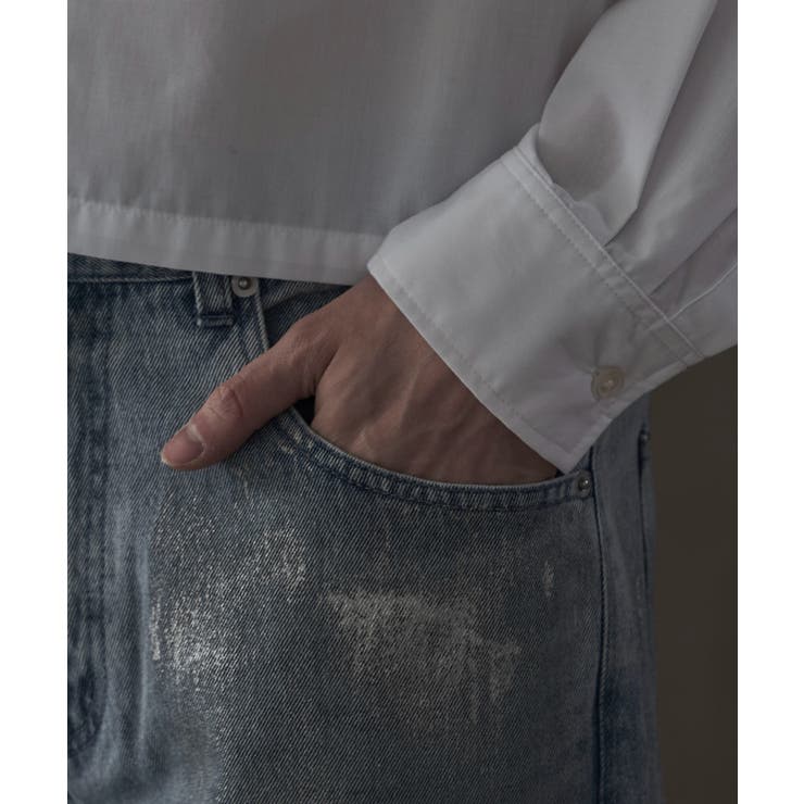 シルバープリントバギーフレアデニム | WEGO【MEN】 | 詳細画像5 