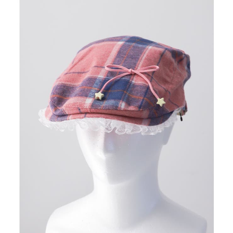リボンフリルチェックハンチング | WEGO【MEN】 | 詳細画像1 