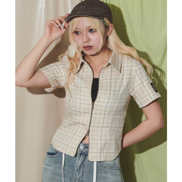 ナンバリングZIPシャツ[品番：WG010094487]｜WEGO【WOMEN