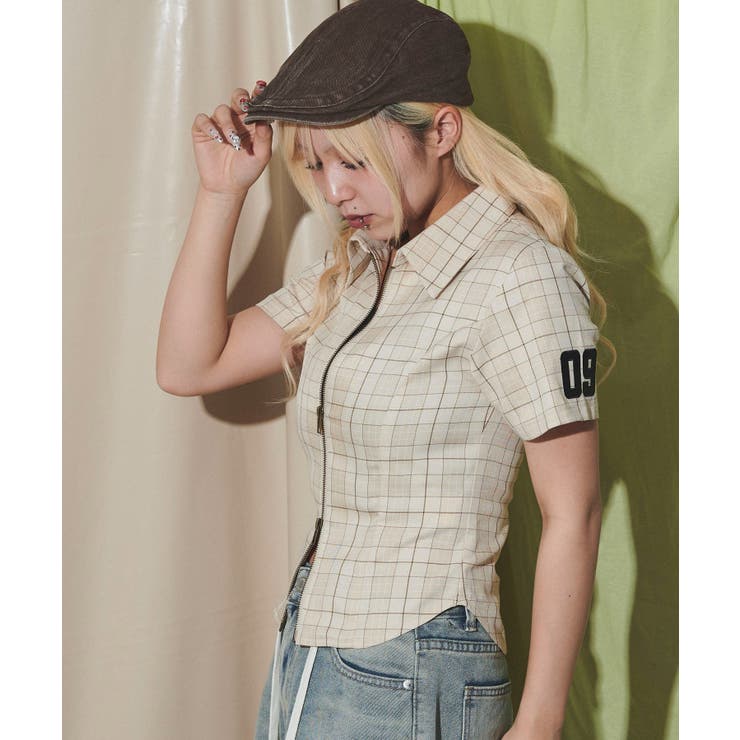 ナンバリングZIPシャツ[品番：WG010094487]｜WEGO【WOMEN