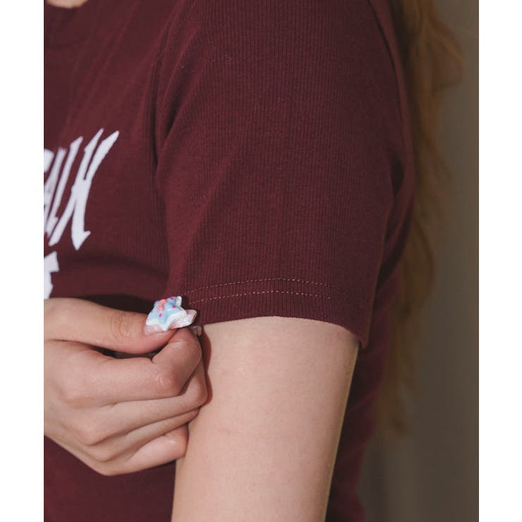 グラフィックロゴWジップSSトップス | WEGO【WOMEN】 | 詳細画像8 