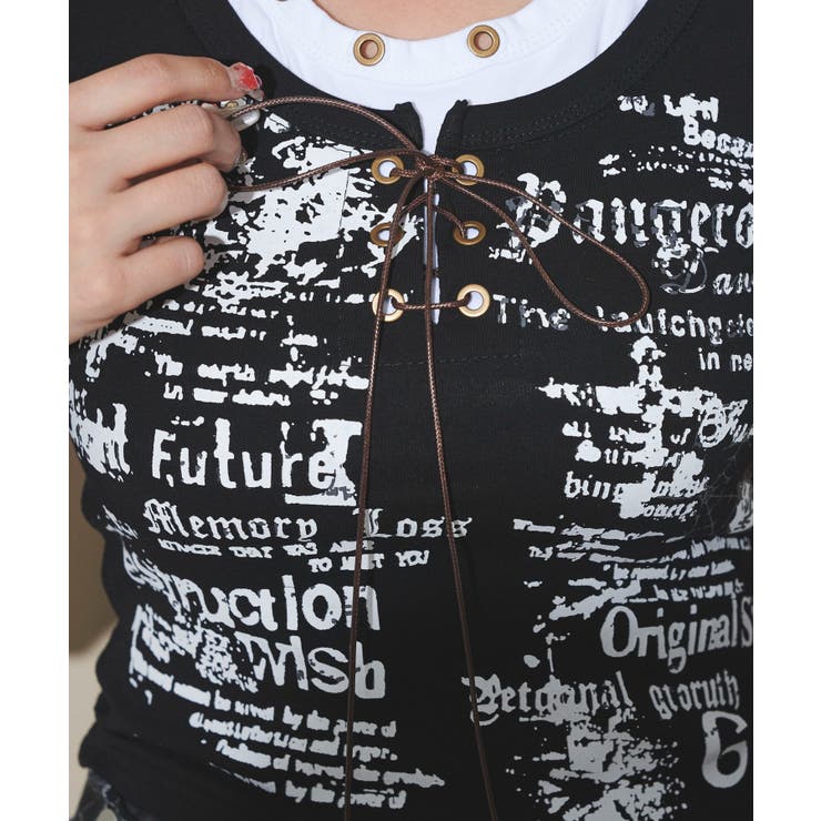 ハトメネックデザインSSトップス | WEGO【WOMEN】 | 詳細画像5 