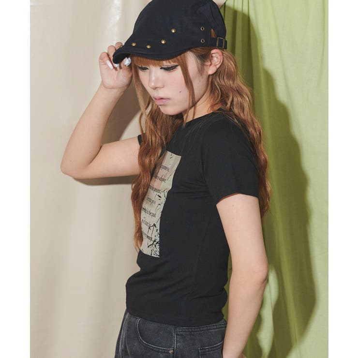 ボックスロゴ箔プリントピチT | WEGO【WOMEN】 | 詳細画像10 