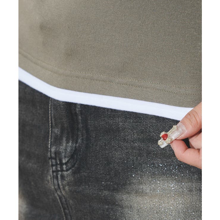 ドットボタンレイヤードTOP | WEGO【WOMEN】 | 詳細画像6 