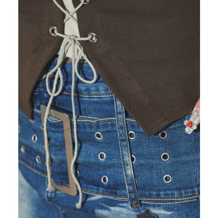 フロントレースアップレイヤードT | WEGO【WOMEN】 | 詳細画像7 