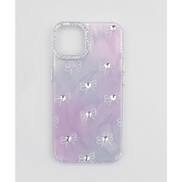 柄2 | ビジューリボンiphoneケース(ピンク) | WEGO【WOMEN】