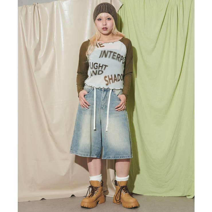litmus デニム　ジーンズ　ハーフパンツ　paola frani litmus デニム ジーンズ ハーフパンツ paola frani