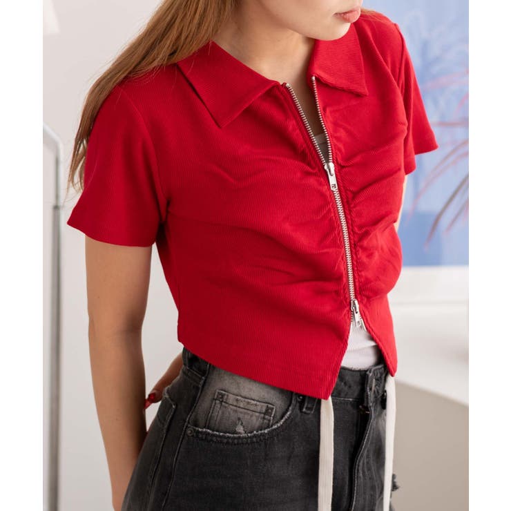 WZIPギャザートップス | WEGO【WOMEN】 | 詳細画像11 