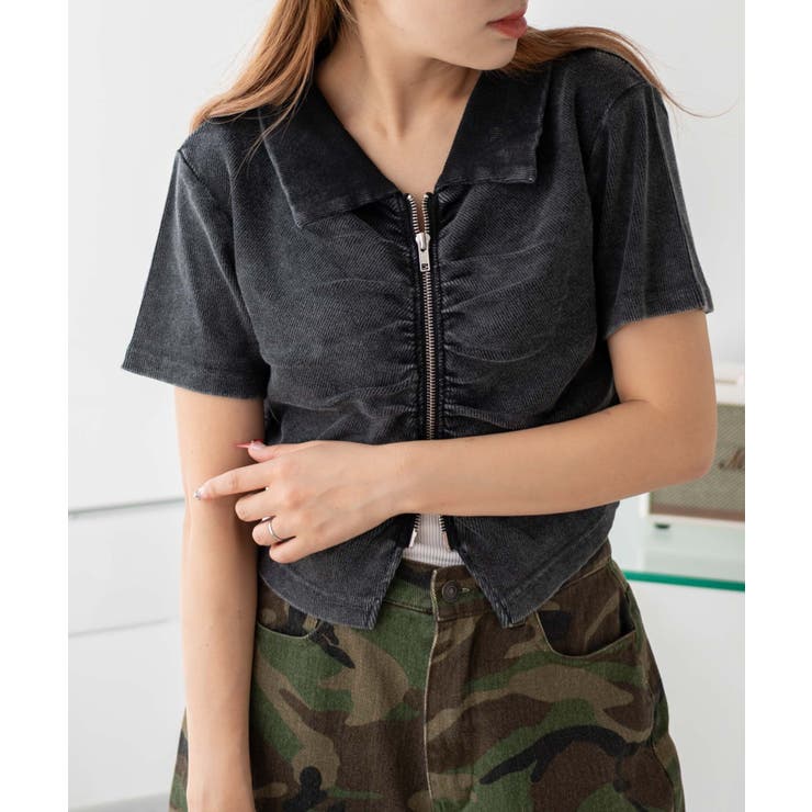 WZIPギャザートップス | WEGO【WOMEN】 | 詳細画像17 