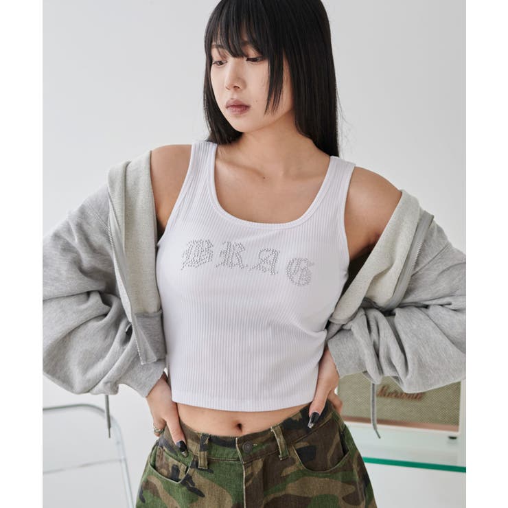 ロゴスタッズカップインタンク | WEGO【WOMEN】 | 詳細画像1 