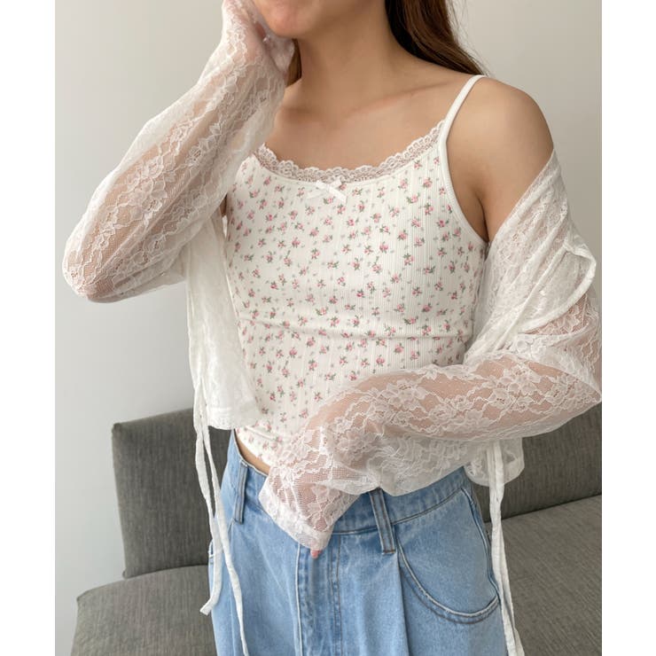 花柄レースカップインキャミ | WEGO【WOMEN】 | 詳細画像10 