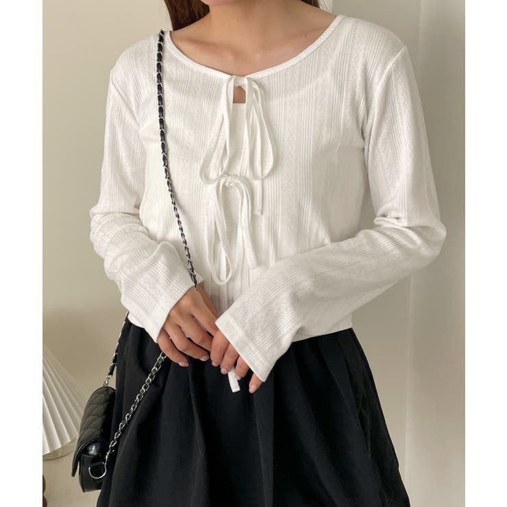 キャミセットリボンカーディガン | WEGO【WOMEN】 | 詳細画像1 