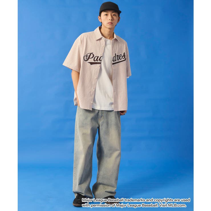 別注MLBストライプグラフィックシャツ(SS) | WEGO【MEN】 | 詳細画像7 