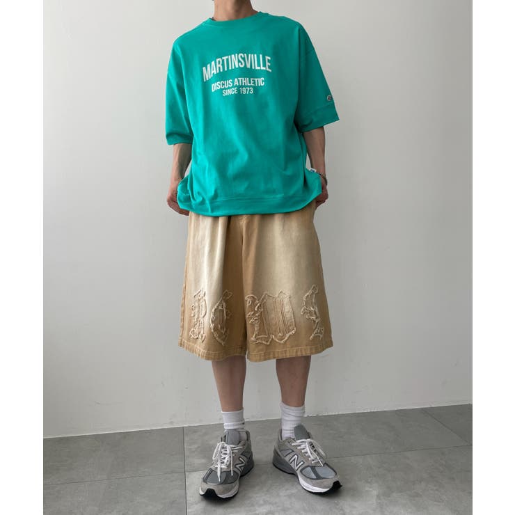 ツイルブラスト加工ワイドショートパンツ | WEGO【MEN】 | 詳細画像8 