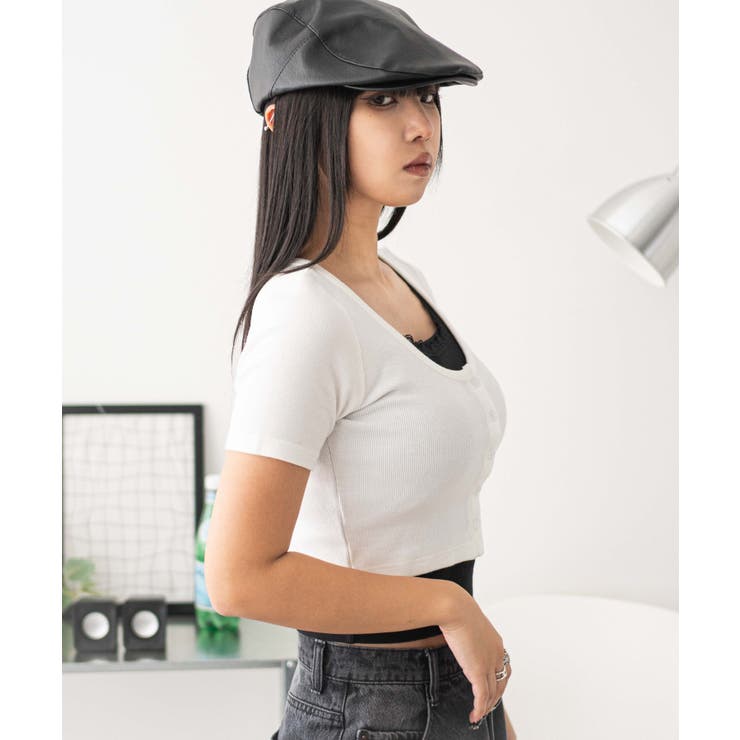 レースキャミレイヤード風ちびT | WEGO【WOMEN】 | 詳細画像8 