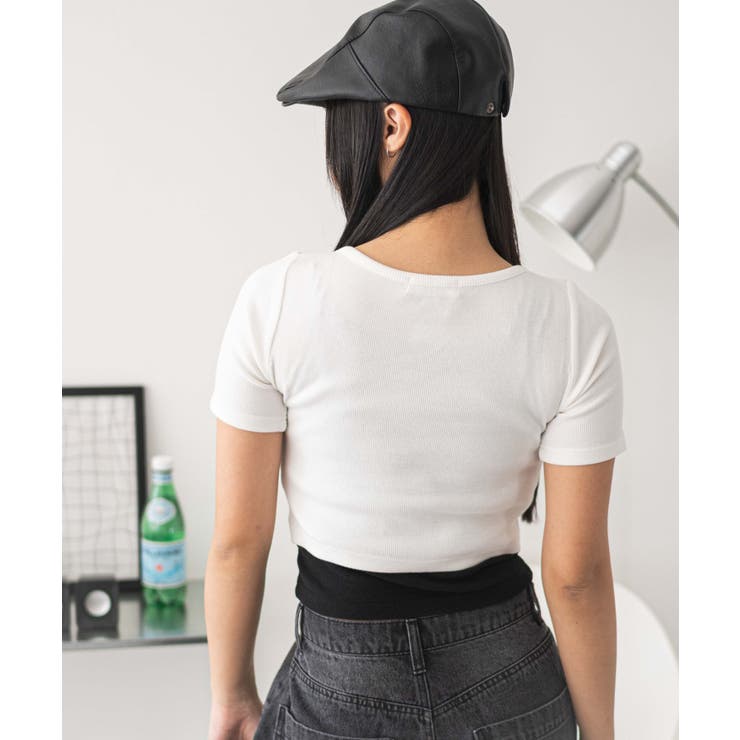 レースキャミレイヤード風ちびT | WEGO【WOMEN】 | 詳細画像9 